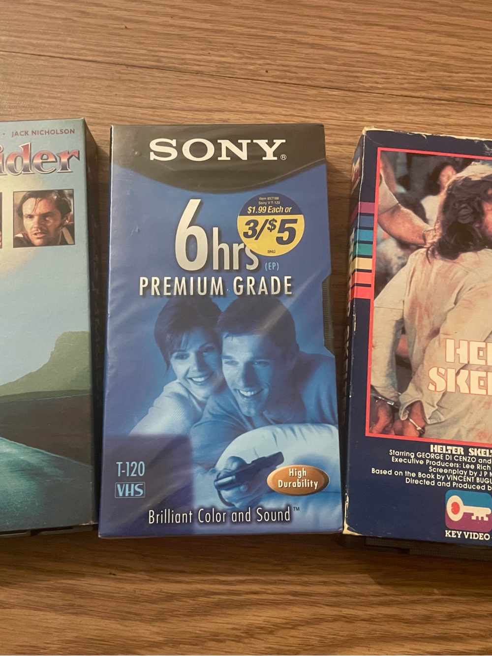Sony Blue T-120 6hrs Premium Grade VHS Tape